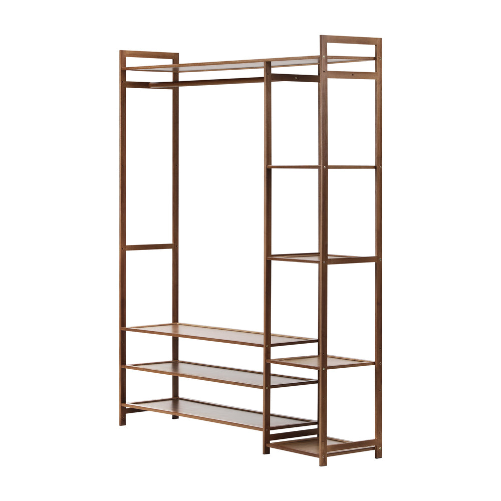 Open Wardrobe with Eight Display Shelves