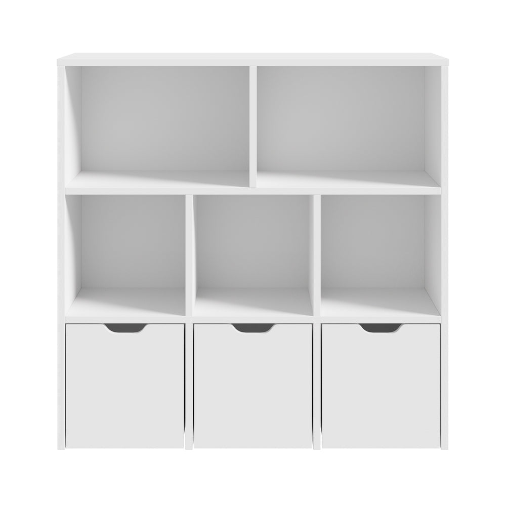 White Kids Storage Organizer Cabinet with Removable Boxes