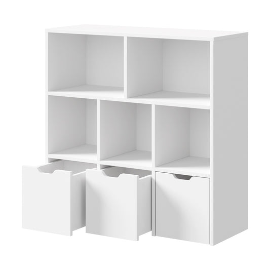 White Kids Storage Organizer Cabinet with Removable Boxes