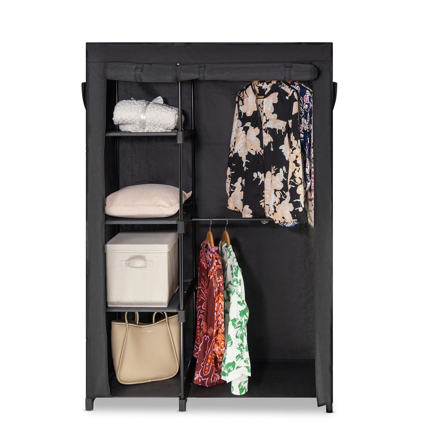 Sorti Freestanding Portable Closet Metal Wardrobe Garment Rack Hanger 