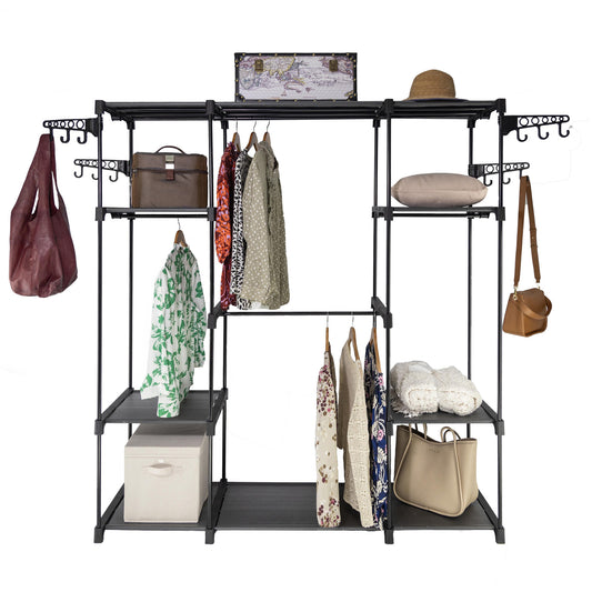 Sorti Freestanding Portable Closet Metal Wardrobe Garment Rack Hanger 