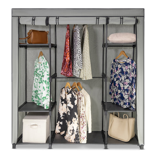 Sorti Freestanding Portable Closet Metal Wardrobe Garment Rack Hanger 
